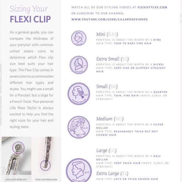 Lilla Rose Lovely Circle Flexi Hair Clip Sz XS - Picture 9 of 11